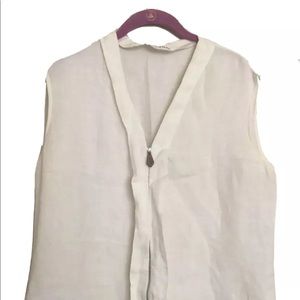 Hermes Womens Linen Blouse Size 44